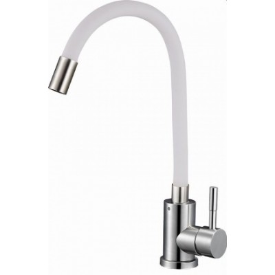 Смесители в кухню SOLONE EZA4-F090GY-(Нерж). с серым изливом (10)